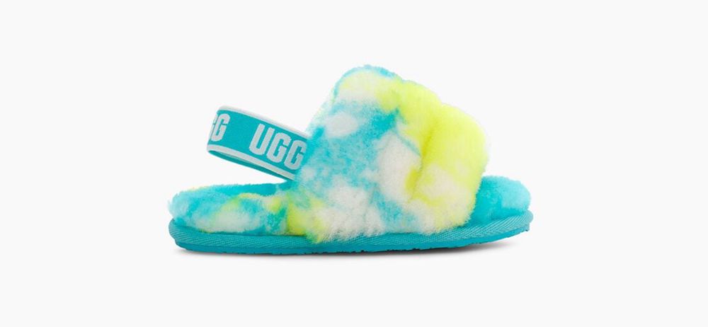 Ugg Slippers Canada - Ugg Kids' Fluff Yeah Marble Azure